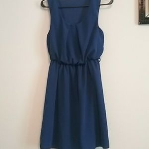 Royal blue mini dress